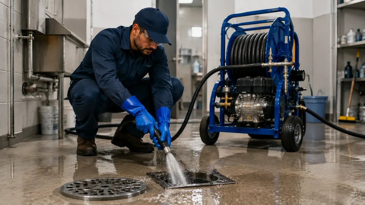 Floor Drain Hydro Jet Cleaning in Belvedere Tiburon