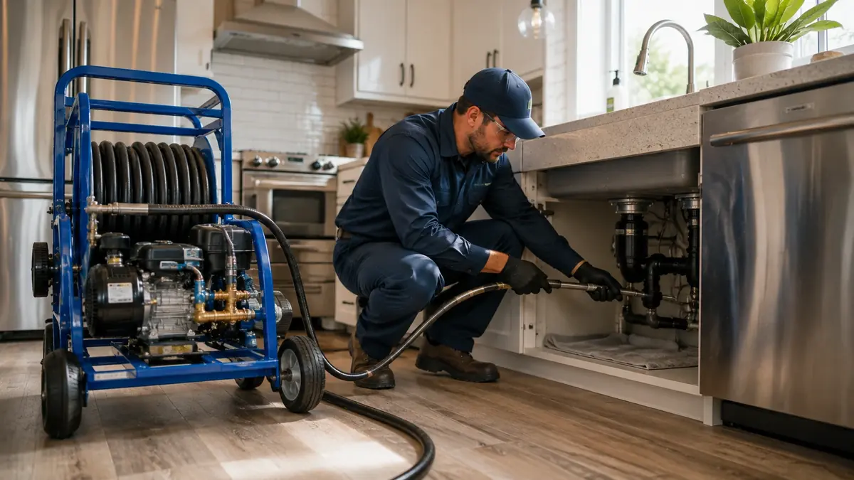 Kitchen Drain Hydro Jetting in Belvedere Tiburon
