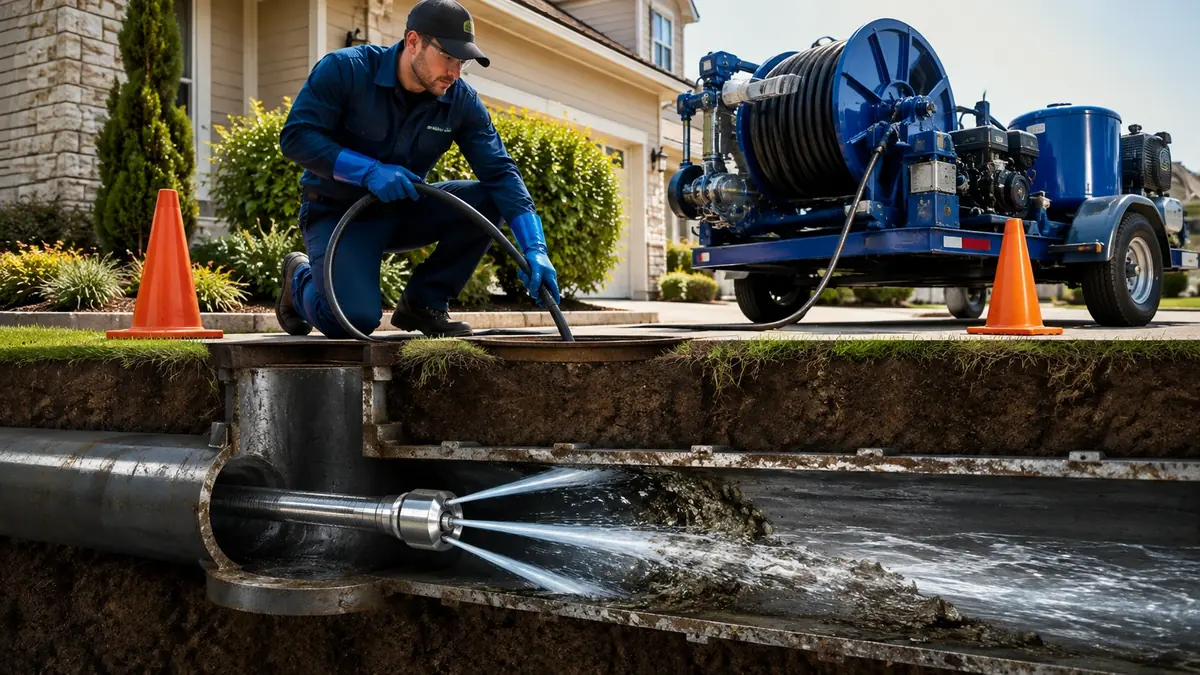 Main Sewer Line Hydro Jet Cleaning in Belvedere Tiburon