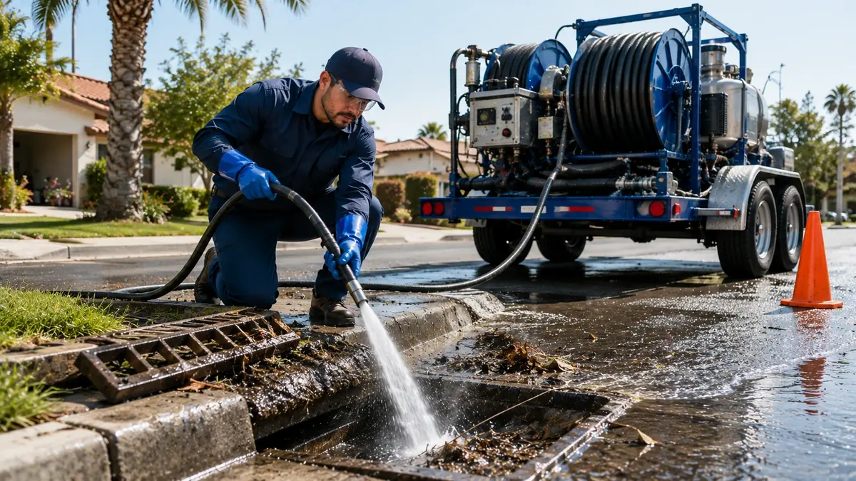 Storm Drain Hydro Jet Cleaning in Belvedere Tiburon